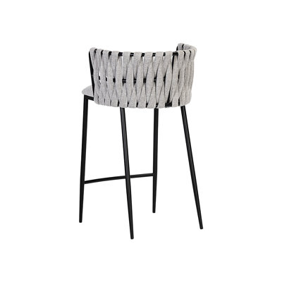 Sarai Upholstered Stool with Metal Frame