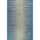 Abrash Ikat Hand-Tufted Wool Area Rug Cut/Loop Pile