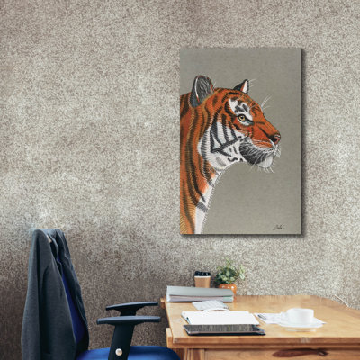 Toile épique Graffiti «Tiger Mood» par Bebe Keith, 26 po x 40 po