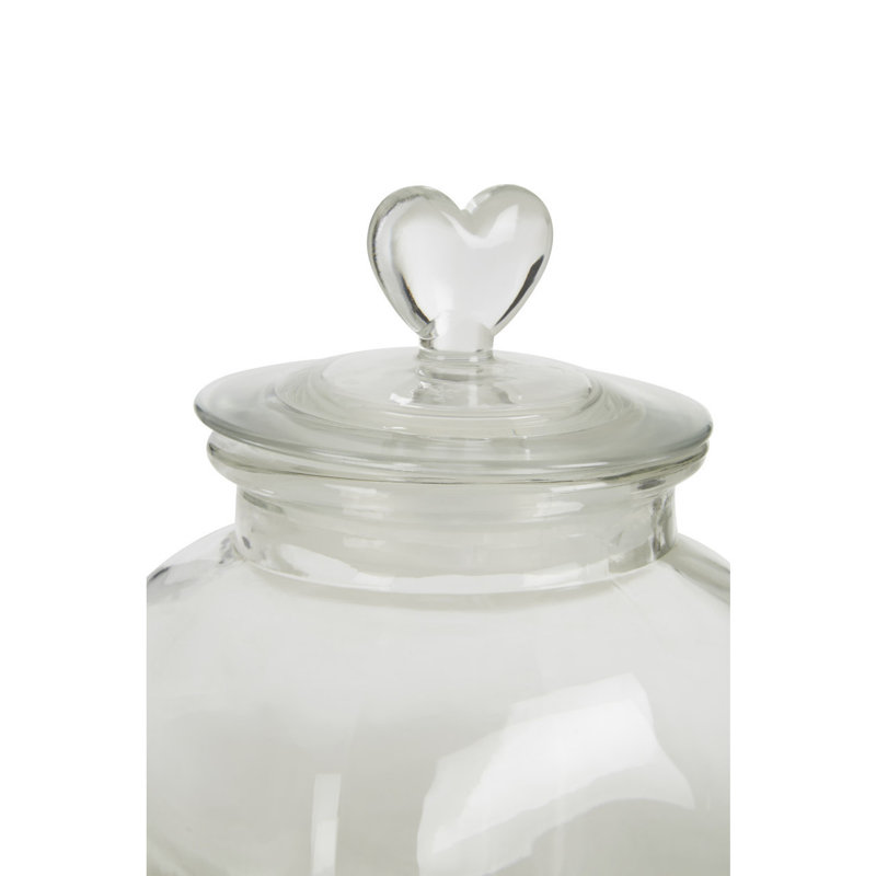 Glass Jar, 31cm H x 16cm W x 16cm D