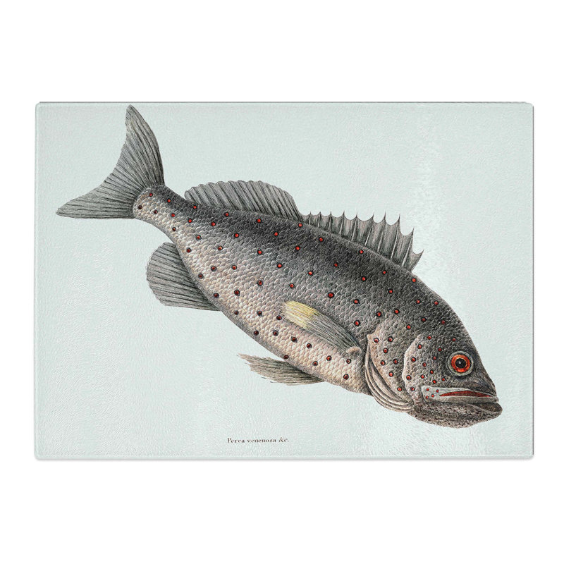 Tempered Glass Rockfish by Mark Catesby Chopping Board, 28.5 cm x 20 cm