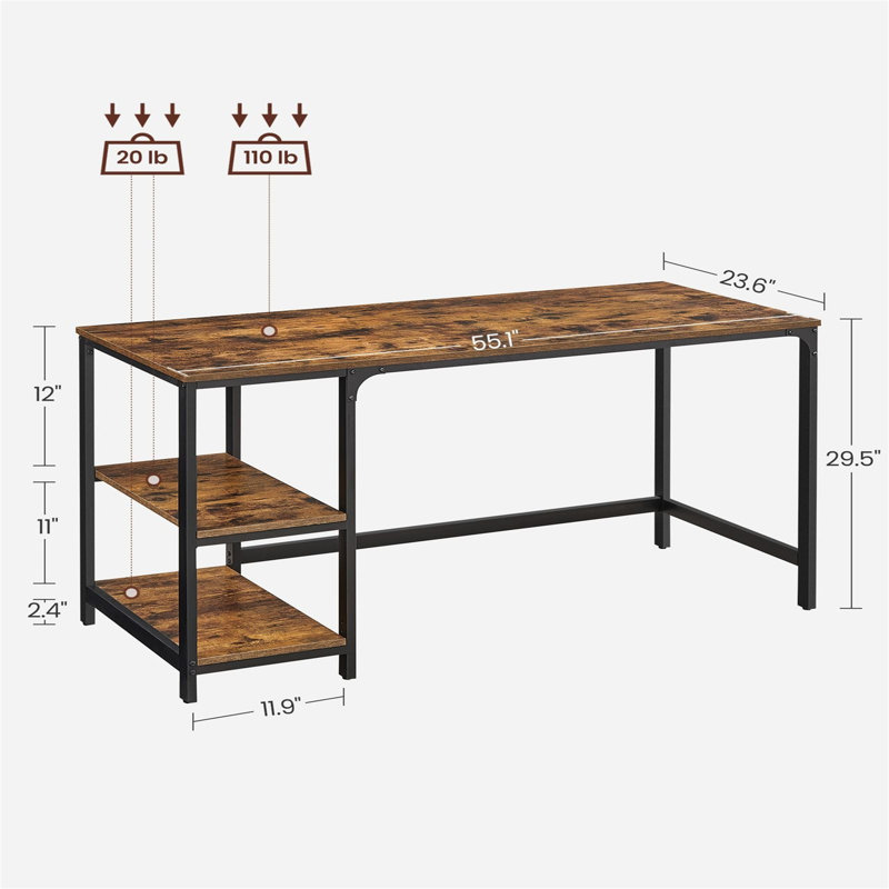 Metal Base Computer Desk