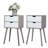 Bedside Table with Two Drawer(Set of 2)