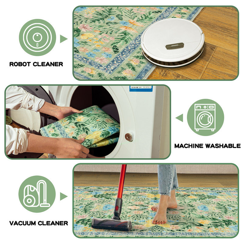 Tapis d'inspiration florale Botanical