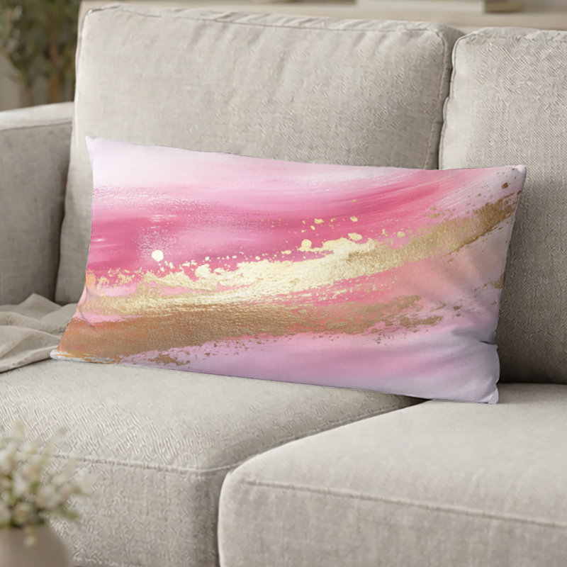 Coussin Brushstroke Elegant, H 12 po x l 20 po
