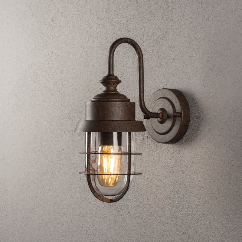 Cerignola Outdoor Wall Light, Brown