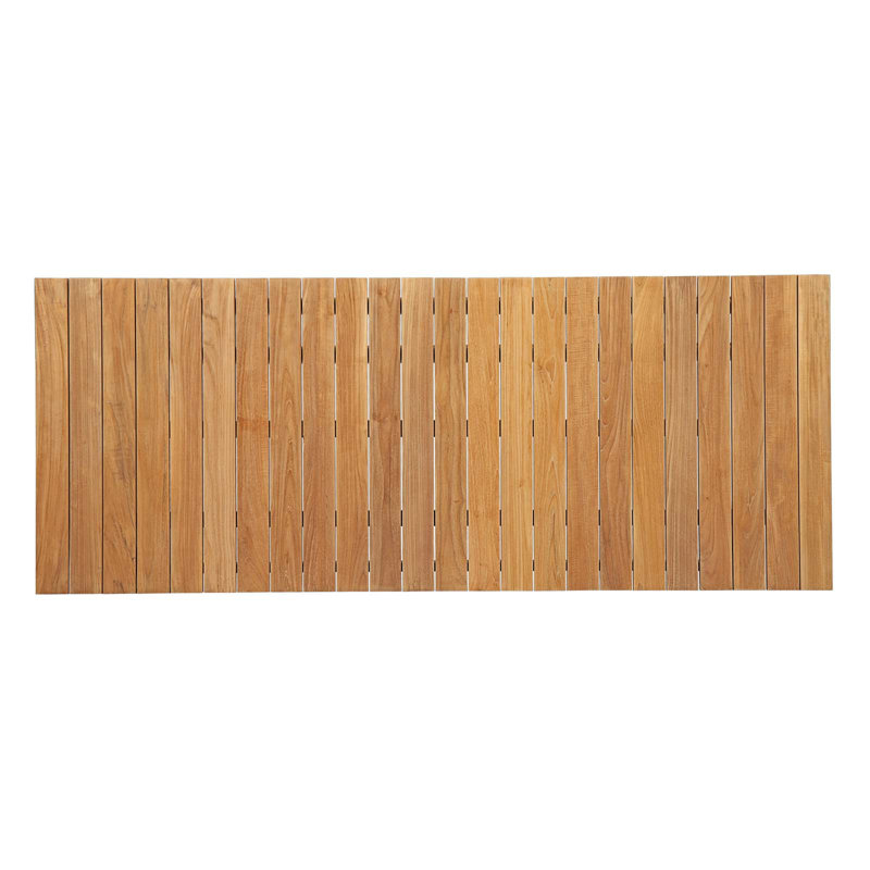 Dorset Natural Teak Outdoor Patio Dining Table, 98.5"