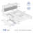 Bed Frame with Headboard, Upholstered Platform Bed with 4 Drawers, Charging Station&LED Lights-1982295135-1982295132