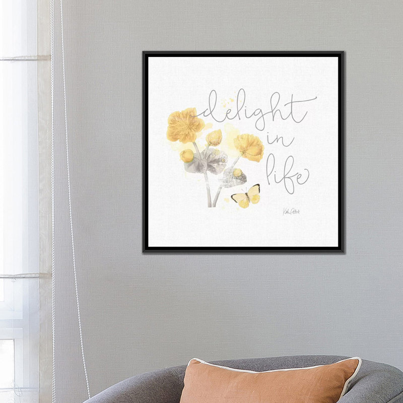 « ensoleillé day vi », reproduction d’impression sur toile tendue, H 18 po x l 18 po x P 1,5 po, Toile encadrée noire