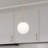 Griest 1 - Light Matte Black & Brass Pendant