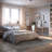 Rug Branch Adrian 8' x 11' (7'8" x 10'9") Grey/Beige Distressed Damask Indoor Area Rug, Transitional, Medium Pile, Stain-Resistant Carpet - Living Room, Bedroom, Dining Room, and Kitchen-368200232