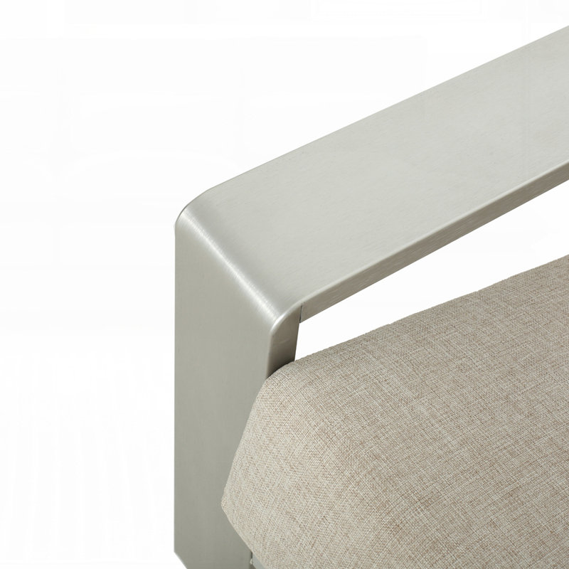 Ensemble de 2 élégantes chaises de loisir d'extérieur en aluminium avec un design ergonomique et une fabrication durable pour un confort et un style ultimes