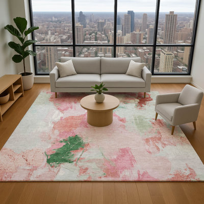Premium Machine Washable Emest AMF1914 Abstract Rug