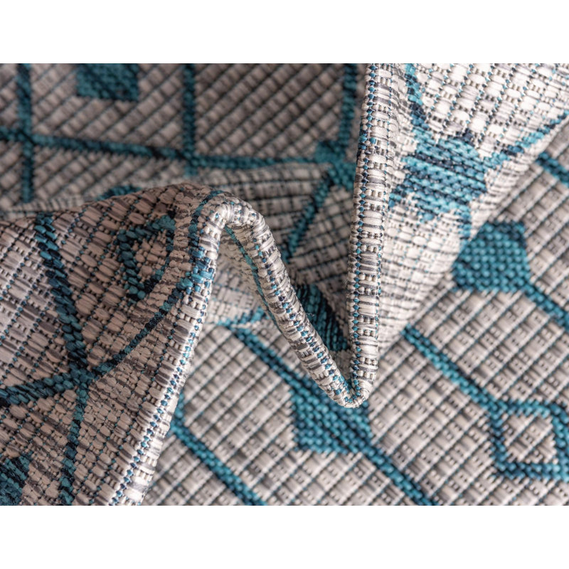 Kailani Geometric Indoor / Outdoor Rug, Rectangle 5'1" x 8'