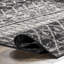 Tapis noir à motif marocain tissé à la machine Amandine-1784081376