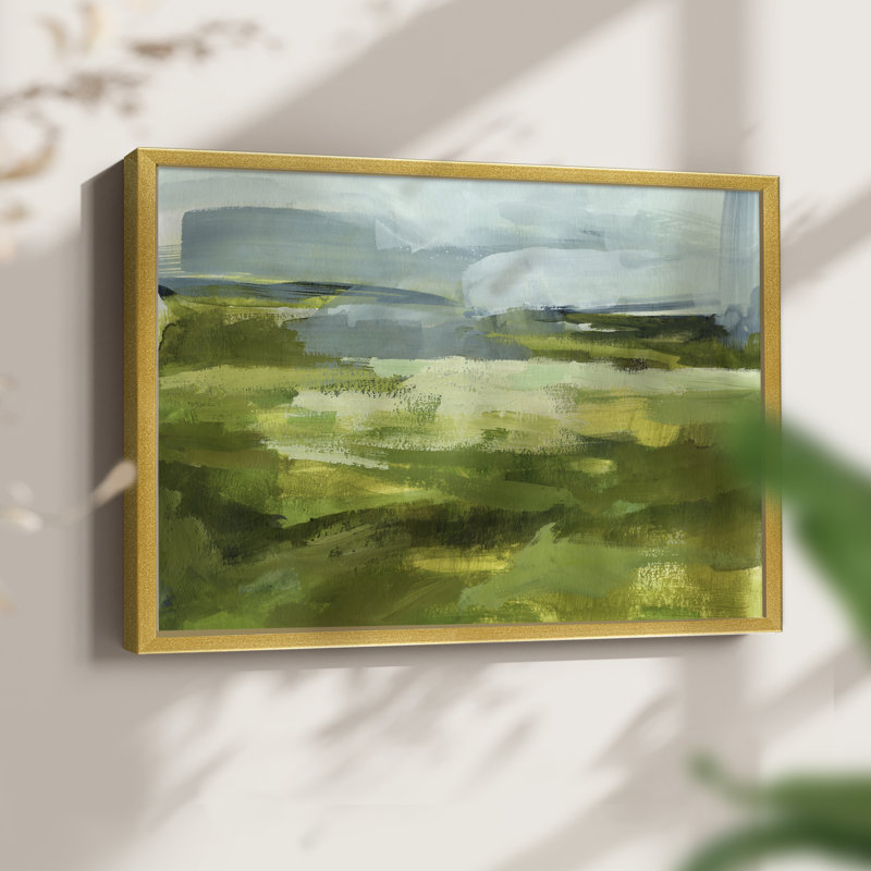 Emerald View I - Reproduction encadrée - Restickable, H 22 po x l 28 po