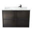 Ensemble de meuble-lavabo de salle de bain simple fixé au mur 37 po Elyria