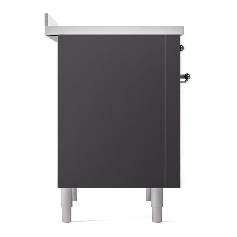 ILVE Nostalgie II 36 in Induction Range, Graphite Matte/Chrome