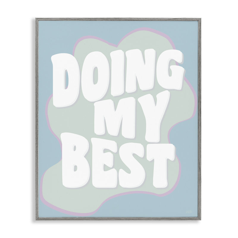 «Doing My Best Expression» par Natalie Carpentieri, Estampe numérique Farmhouse, H 20 po x l 16 po