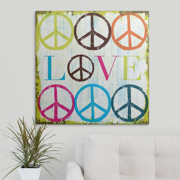 «Oo La La II» par William, art textuel, H 35 po x l 35 po x P 1,5 po, Toile