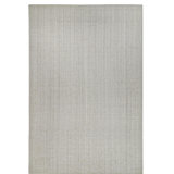 Rug & Kilim’S Contemporary Rug In Solid Gray And Off-White Striae