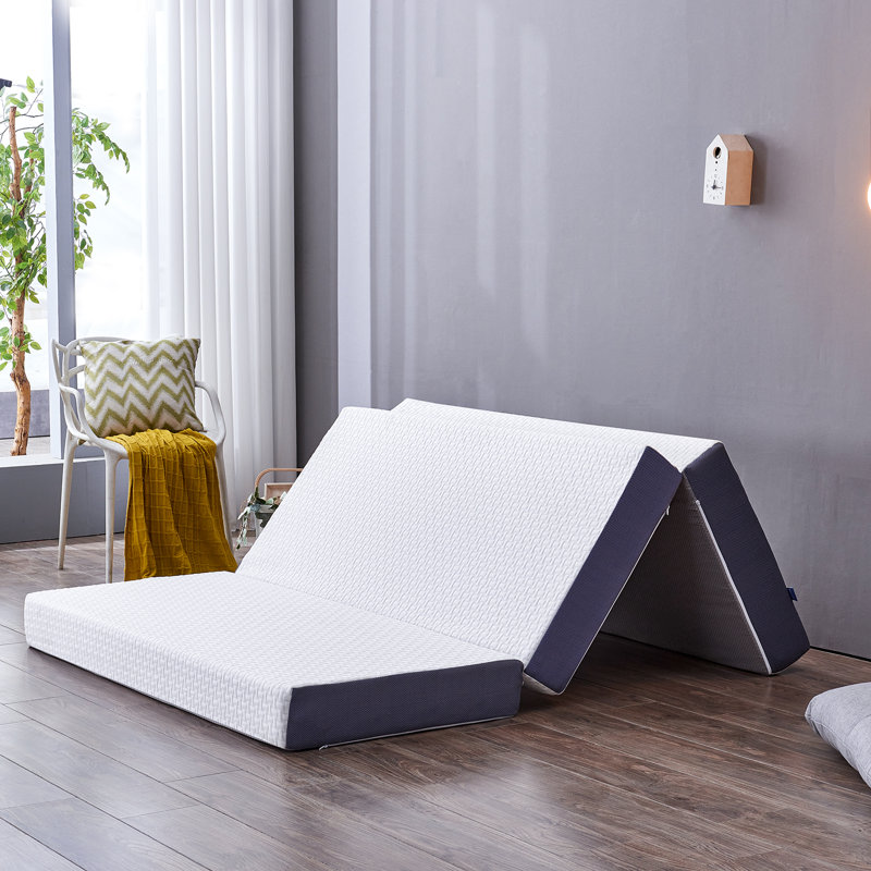 Inofia 15cm Folding Memory Foam Mattress, Guest Folding Mattress with Washable Cover, Kingsize (5')