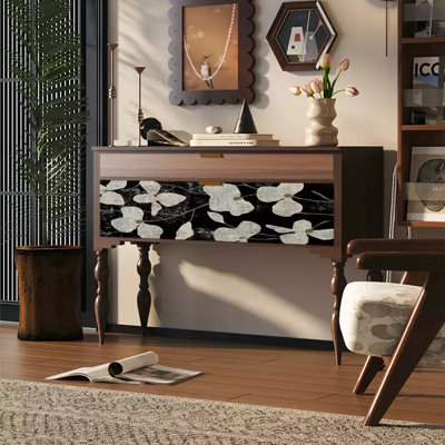 Retro Console Table with Drawers