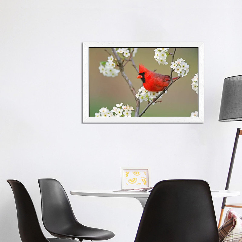1 Piece Wall Art on Canvas, 66.04 cm H x 45.72 cm W, White Framed