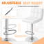 Stallcup Swivel Upholstered Faux Leather Adjustable Height Counter Stool with Iron Frame-469825361