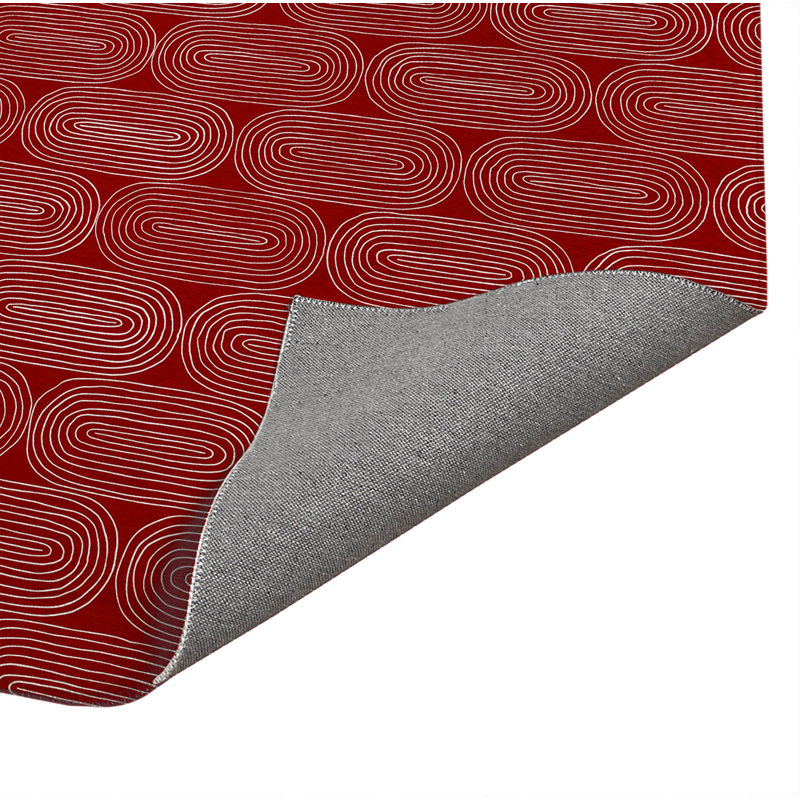 Tapis de cuisine Earthy Embrace, Rectangulaire 2 pi x 3 pi, Rouge canneberge