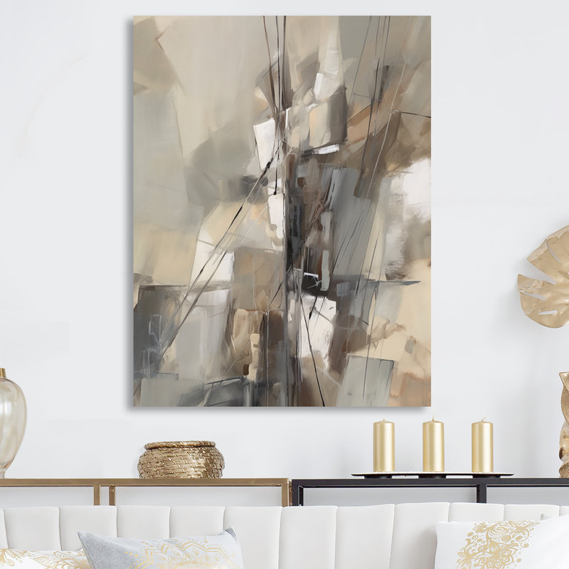 Abstract Design Shapes I - Décoration murale abstraite en métal, H 20 po x l 12 po