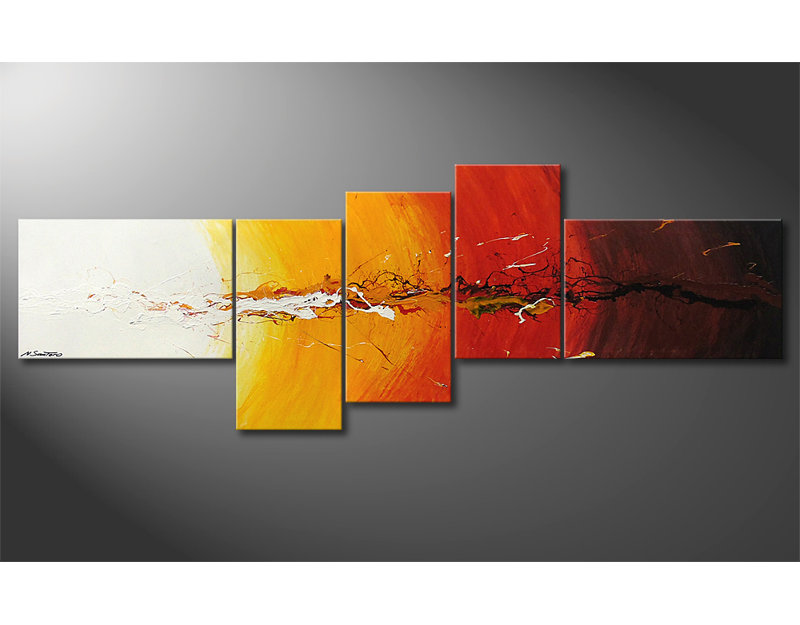 5 Piece No Frame Painting on Canvas