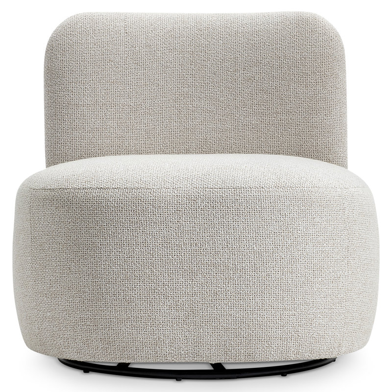 Fauteuil pivotant en tissu Iris - Sur mesure, 5605-001