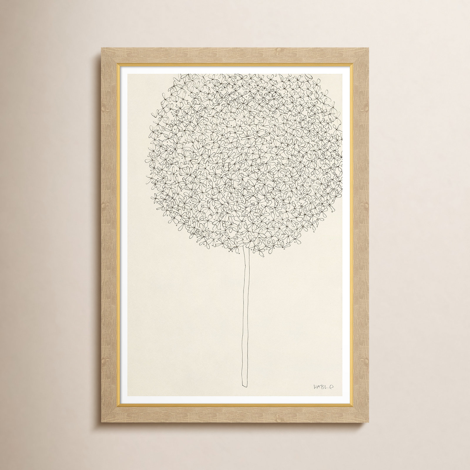 Allium I Print by Susan Hable, 35" H x 25" W