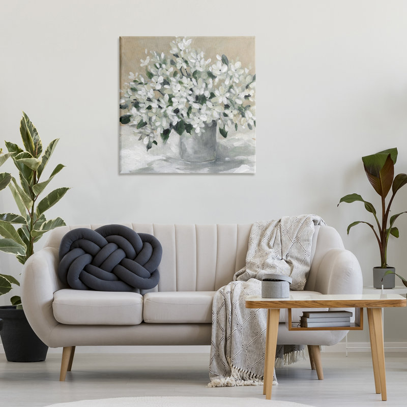 «Pots White Blooms» par Carol Robinson, H 30 po x l 30 po