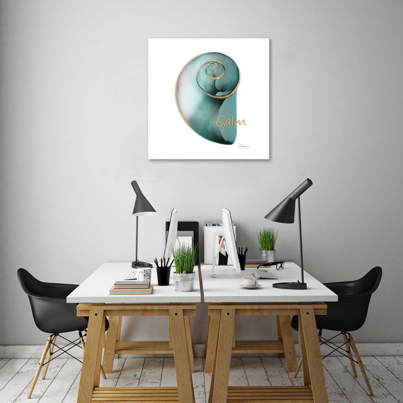 Shinny Calm Snail - Wrapped Canvas Print, 30 cm H x 30 cm W