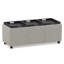 Repose-pieds de rangement rectangulaire avec rangement caché Avalon l 42 po Avalon-1023477073