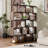 Geometric Bookcase 62.6'' H Geometri 5-Tier Bookcase (Set of 2)-663637666