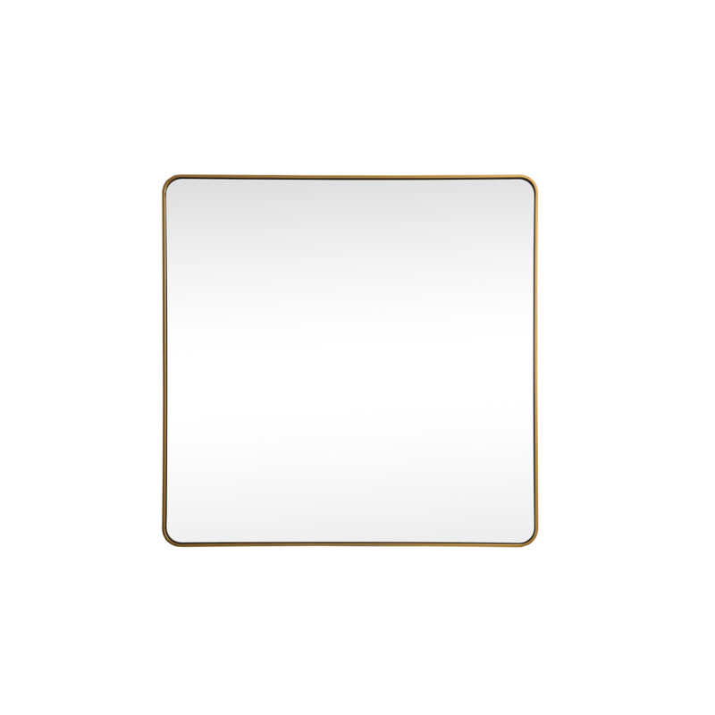 Miroir mural Marengo, Laiton, 42 po x 42 po 