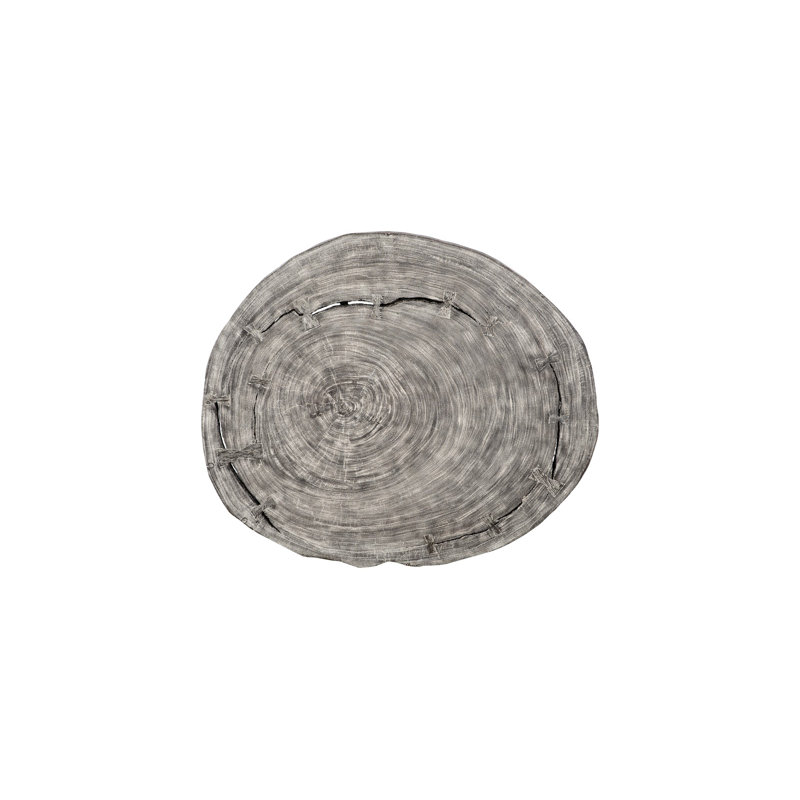 Floating Coffee Table On Acrylic Legs, Gray Stone , Size Varies, Gray