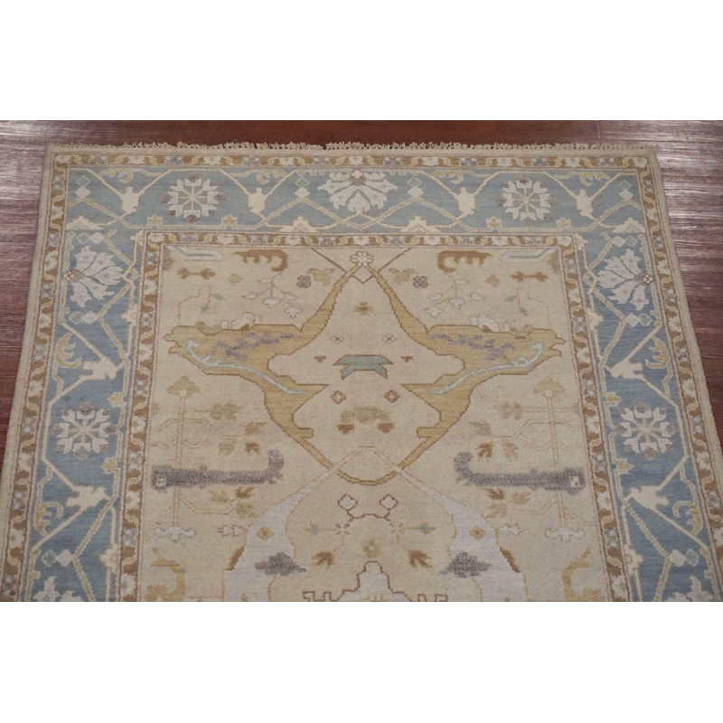 Tapis de couloir 6x17 beige Oushak
