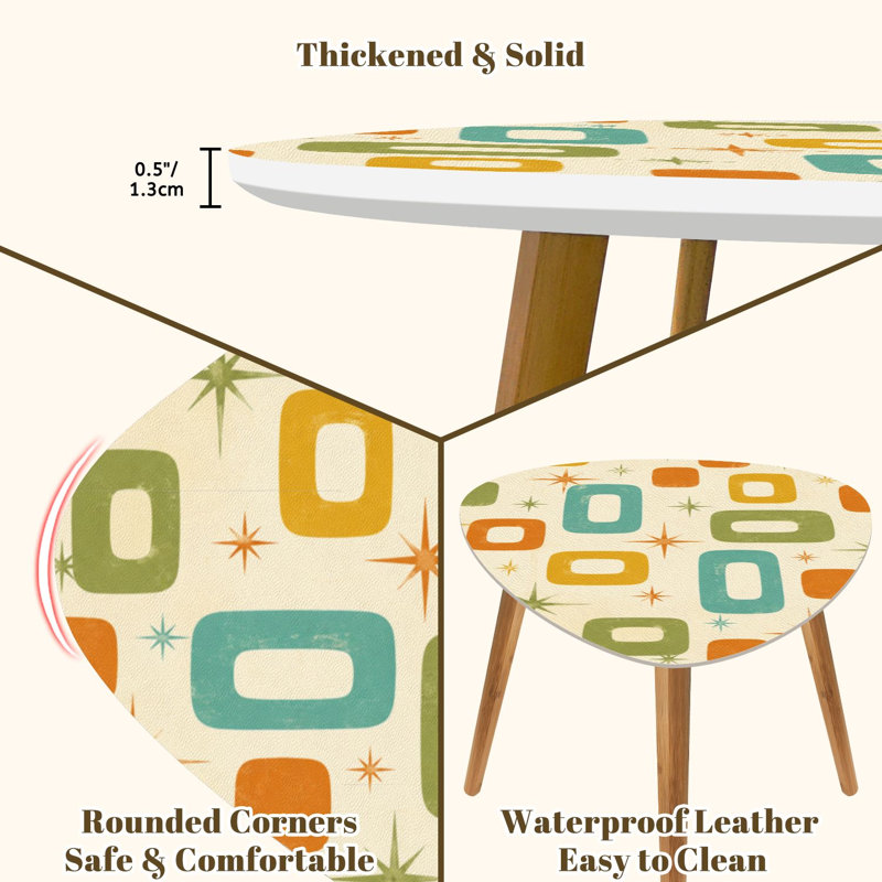 Ensemble de 2 tables basses gigognes Triangle