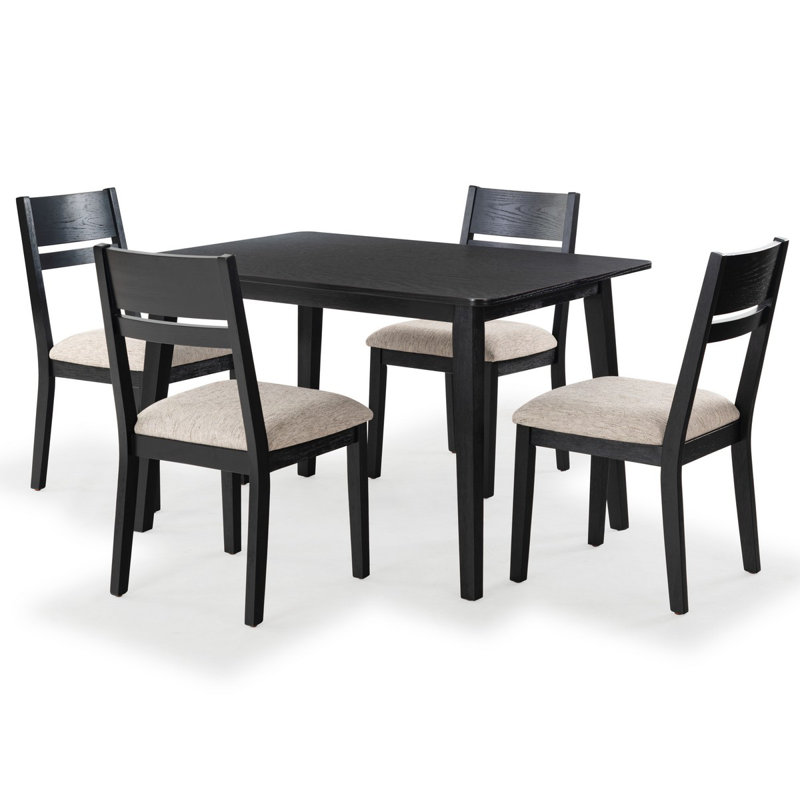 Bellalexa Wood Dining Chair, Black