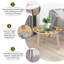 Ensemble de 2 tables basses gigognes Triangle