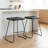 Zachi Counter Stool with Metal Frame