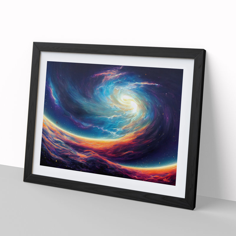 Galaxy Art Vol.2 - Framed Print, Black Framed, 34cm H x 46cm W x 2cm D