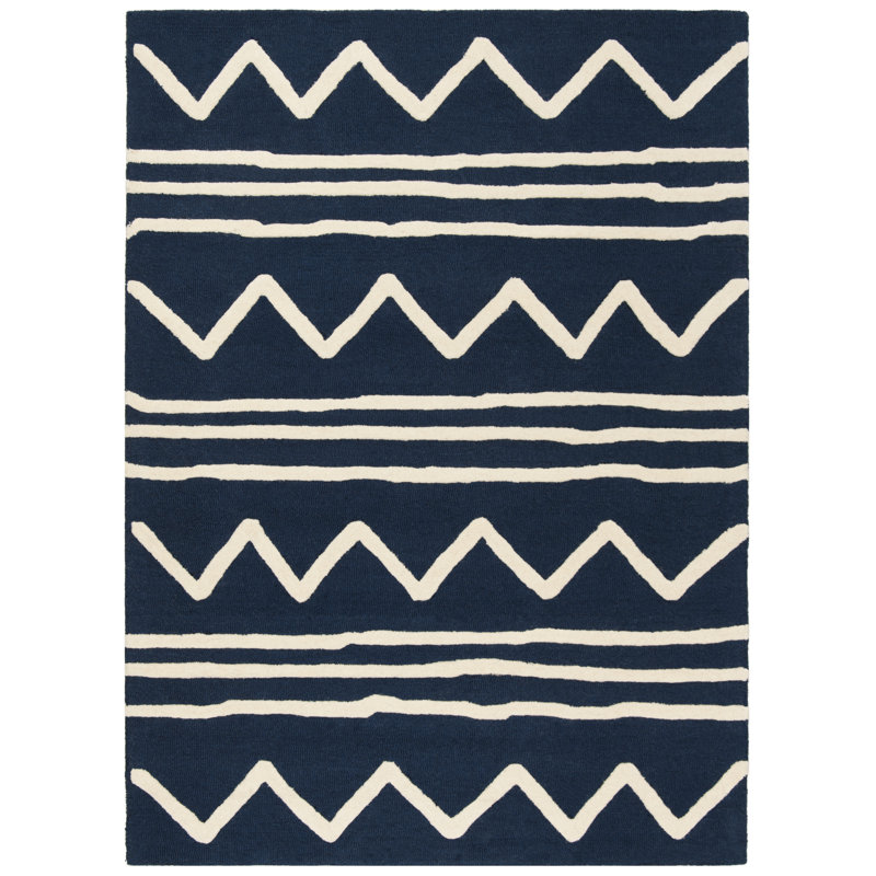 Krystyna Hand Tufted Wool Rug, Rectangle 6' x 9'