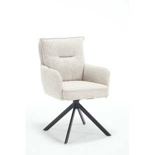 Stuhl 51cm H Polyester Upholstered Metal Parsons Chair