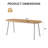71" Rectangular Outdoor Teak Dining Table For 6-8
