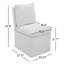 Chaise d'appoint rembourrée avec roulettes Alayaa-99840925